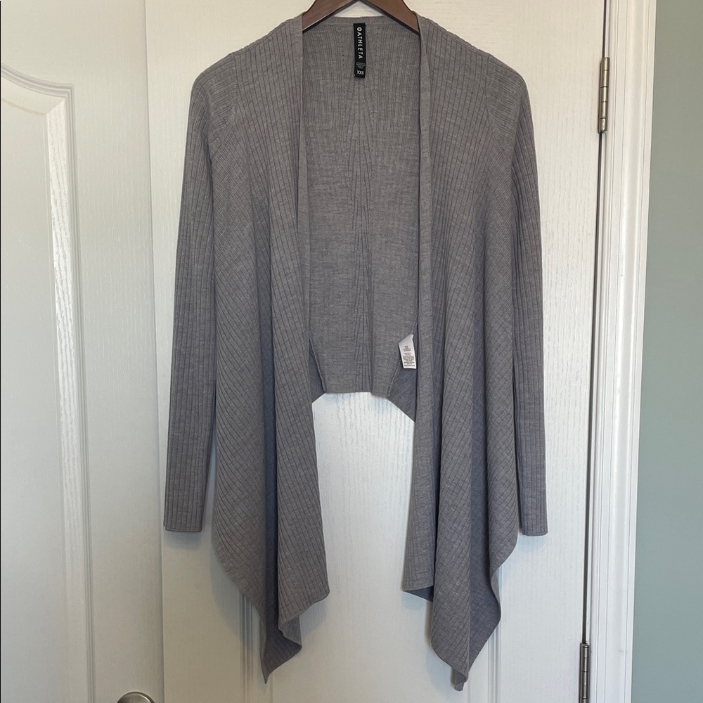 Athleta Gray Open Front Women's Sweater